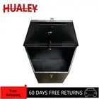 BLACK 870x500x450 Aluminium Drawbar/Caravan Toolbox | Top-Open Trailer Storage