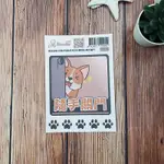 【ITASTE小品味】柯基犬貼貼系列流行標語貼-隨手關門