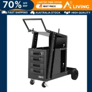 Welding Trolley Cart 4 Drawer MIG TIG ARC Welder Plasma Cutter Tool Storag WT-BK