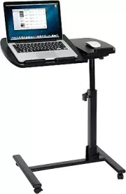 New Laptop Desk Angle Height Adjustable Rolling Cart OverBed Hospital TableStand