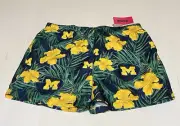 Michigan Wolverines Swim Trunks Shorts Men's Size Large Floral Tropical FOCO NWT