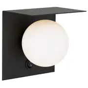 Olio 1L Switch Wall Light Black Opal | Telbix Lighting