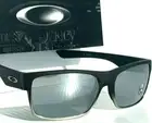 NEW Oakley TWO FACE Machinist BLACK POLARIZED Galaxy Mirror Chrome Sunglass 9189