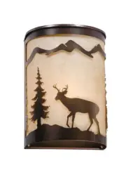 Roseto VXWS64954 Leonardo 9" Tall Wall Sconce - Bronze