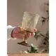 復古浮雕高腳杯紅酒杯家用輕奢高檔玻璃杯女高顏值香檳杯酒杯水杯