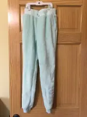 NWT Wonder Nation Girls Minky Pants Light Turquoise "Love" Sequin Super Soft