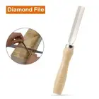 Diamond Files Rasp Wooden Handle Woodworking 1pcs 3Inch Diamond File Fine Teeth