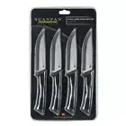 4pc Scanpan Spectrum Jumbo Steak Knives Set Stainless Steel Knife Cutlery Black