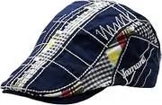 [KORIXINE] Men's Beret Hat Cotton Buckle Adjustable Newsboy Hats for Men Cabbie Gatsby Cap