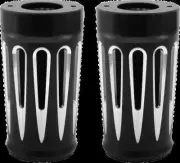 AN Al Fork Boot Covers Pair Deep Cut Blk Street Glide 14-21