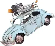 HEALSOPTHY Iron Vintage Car Model Decorative Craft for Desktop Table Ornament Unique Home Decoration Retro Style Adults