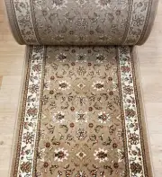 Traditional Beige Hall and Stair Runner -26" Wide Carpet Rug Runner by Rug Depot