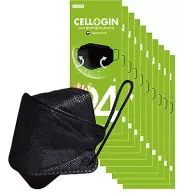 10 PCS KF94 BLACK Face Mask with MB Waterproof filter Individually Packed - Kids