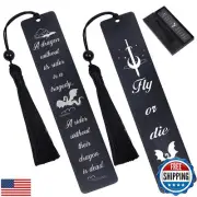 Shejdgart Metal Dragon Bookmark Gift - 2Pcs Metal Bookmark for Book Lovers Co
