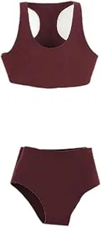 Perfeclan 1/6 Scale Female Clothes Top and Bottom Underwear Set Fashion Swimsuit Collectible 1:6 12 inch BJD Doll Clothing Bathing Suit , Red