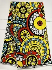 Green African Fabric - Ankara - 100% Cotton Fabric - Per Yard