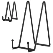 5 Pack 8 Inch Plate Holder Display Stands, Large Metal Black Frame Stand for ...