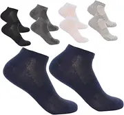 [WOFASHPURET] Fashionable Men's Sports Ankle Socks 5 Pairs Cotton Short Socks Mesh for Comfort