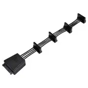 SilverStone 4 Way SATA Power Splitter Cable Black