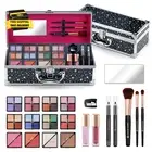 Beginners Makeup Kit with Train Case for Teenagers Girls, Full Starter Cosmetics