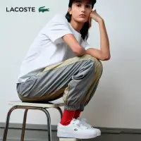 在飛比找momo購物網優惠-【LACOSTE】女鞋-Ziane厚底皮革運動鞋(白色)