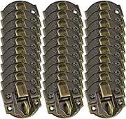 SEWACC 30pcs Wooden Case Latches Vintage Style Hasp Latch for Jewelry Boxes Cabinet Hasp for Jewelry Box