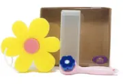 Exfoliating face brush Hypoallergenic Bath Sponge soft Gift set New