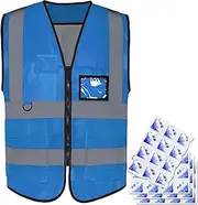 [bondoo] Safety Vest | Reflective Security Vest with Ice Bag Heat Protection - High-Visibility Comfortable Safety Vests With Pockets for Summer
