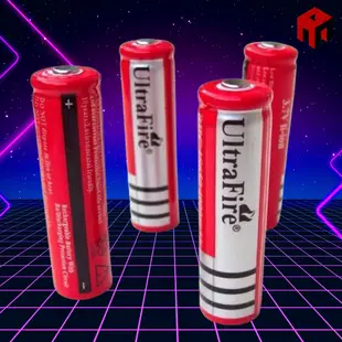 🔴1 型紅色 Ultrafire 3.7V Ultrafire 電池 4200mAh 容量 - 用於便攜式風扇和手電筒。