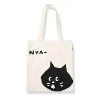 在飛比找蝦皮購物優惠-🇯🇵 NYA - 黑貓學貓叫棉麻帆布包