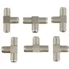 10PCS 3 way tv signal splitter Coax Coax Cable Extension Adapter Coaxial Cable