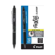 Pilot 31450 Fine 0.7 mm Gel Pen - Black Ink/Black Barrel (1-Dozen) New