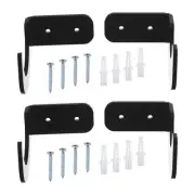 2 Pairs Light Saber Stand Wall Mount Acrylic Light Sword Display Holder Black