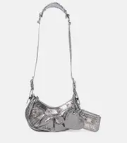 [Balenciaga] Balenciaga Le Cagole XS leather shoulder bag One Size silver