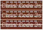 Adhesive Vinyl Coach Decals suit OO Gauge Hornby / Lima - EWS Business Train 3pk
