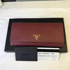 Rare Vintage Prada w/Box Wallet On Chain Leather Purse Cross Body Bag Card Purse