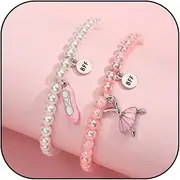 [Your Always Charm] Dance Recital Gifts for Girls Ballet Gifts Ballerina Dance Bracelet for Women Girls Dancer Gifts Dancer Jewelry Gift