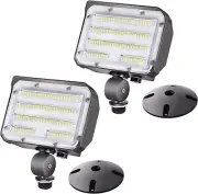 60W LED Knuckle Mount Flood Light, Outdoor Security Floodlights Fixture with Bas