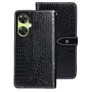 IDEWEI For OnePlus Nord CE 3 Lite 5G/ Nord N30 5G Case Wallet Crocodile Texture Leather Phone Cover