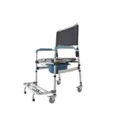 Fodable Mobile Transport Commode Toilet Wheel Chair Seat Closestool
