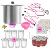 Canning Pot Water Bath Canner, Stainless Steel Canning Tools wIth Rack, Mason Ja
