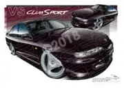 HSV Clubsport VS CLUBSPORT CHERRY BLACK A3 FRAMED PRINT (V158)