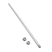 Hand Truck Axle Shaft Iron Rod with Nut Replace Hand Trucks Accessories Shafting