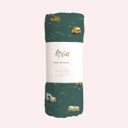 Muslin Wrap Swaddle - Trucks by Fox & Fallow | the memo