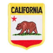 California State Flag Shield Patch, United States of America Patches