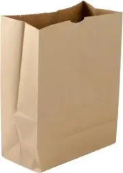 25 Pack 57Lb Kraft Brown Paper Bags Heavy Duty Barrel Sack for Grocery Shopping