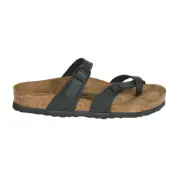 Birkenstock Women's Mayari Adjustable Toe Loop Cork Footbed Sandal Black