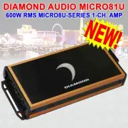DIAMOND AUDIO MICRO81U MICRO SERIES 500W CLASS D MONOBLOCK DIGITAL AMPLIFIER NEW