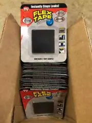 Flex Tape Mini Adhesive Tape 2x2 Black Square Thick Waterproof Repair Lot of 50