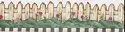 DEBBIE MUMM COUNTRY PICKET FENCE SMALL WALLPAPER BORDER